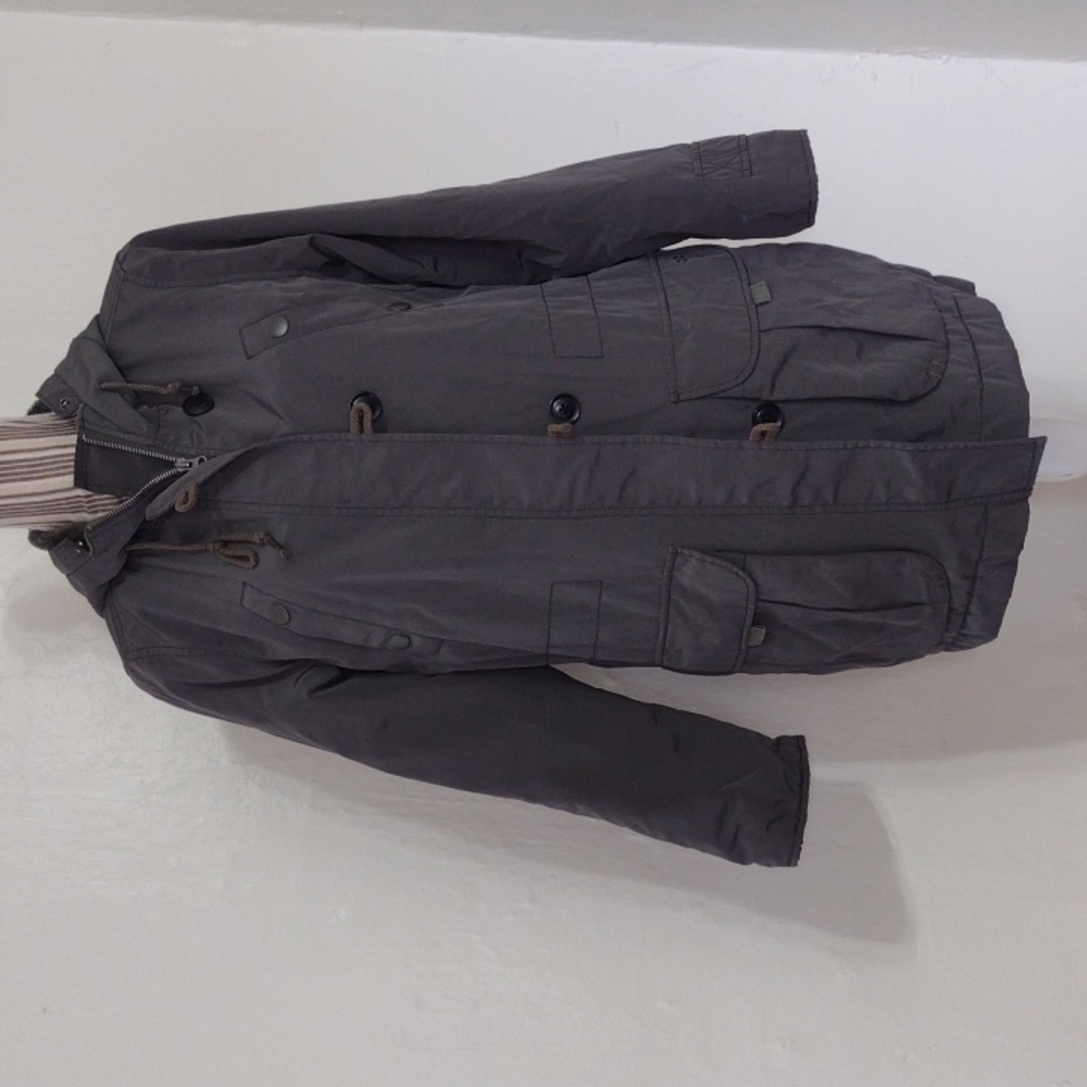 Gap Army Green Hooded Full Zip Winter Jacket Size S